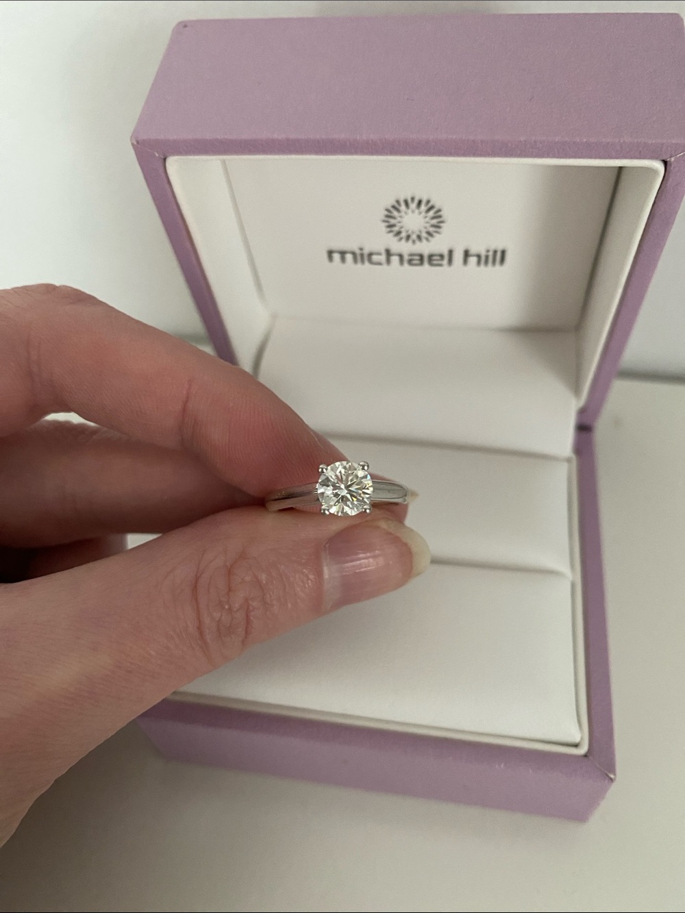 Solitaire Diamond Engagement Ring